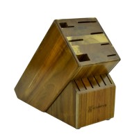 14 PCS knife block for set in Acacia